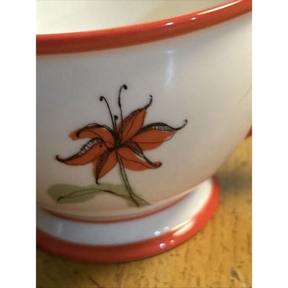 Starbucks Coffee Mug Or Tea Cup 10oz Uplifting Orange Tiger Lily - Picture 3 of 6